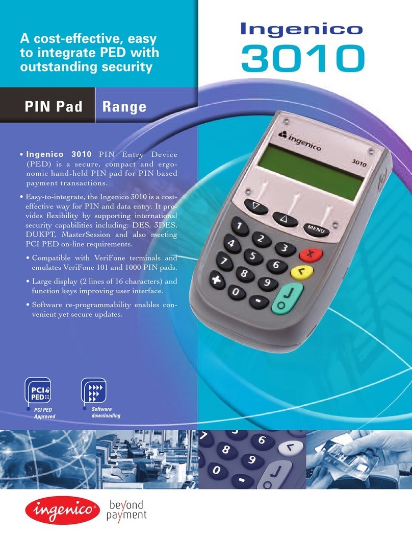 Ingenico i3010 Specifications