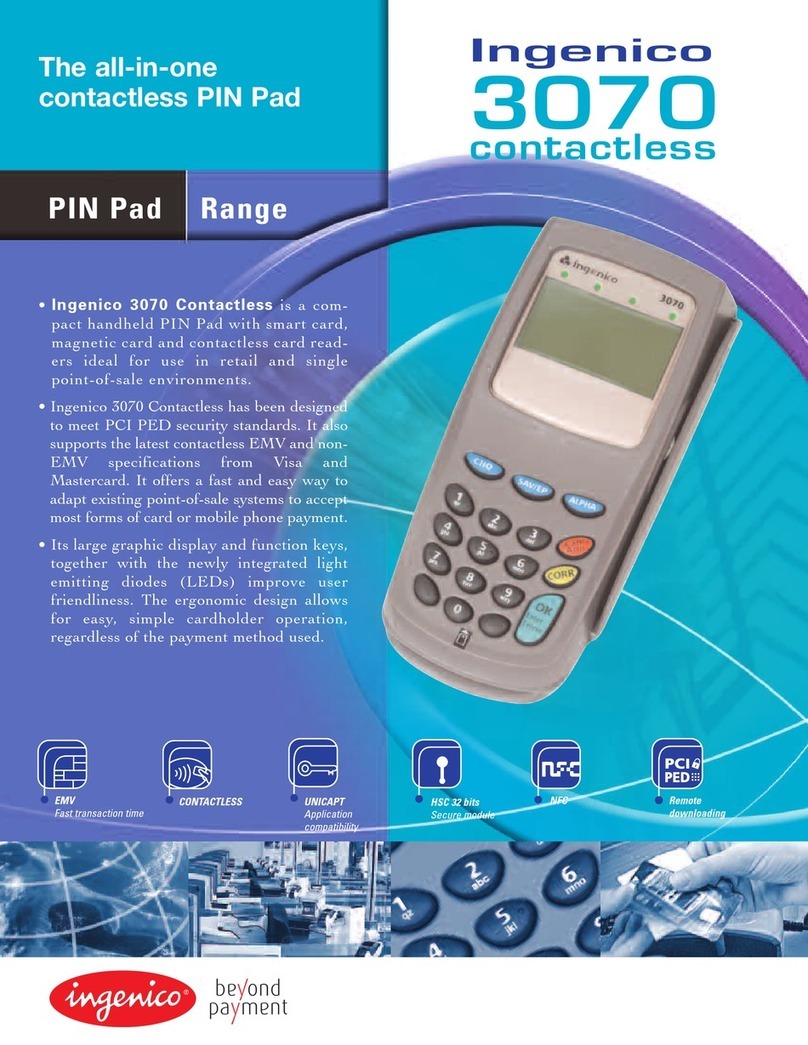 Ingenico i3070 CL User manual