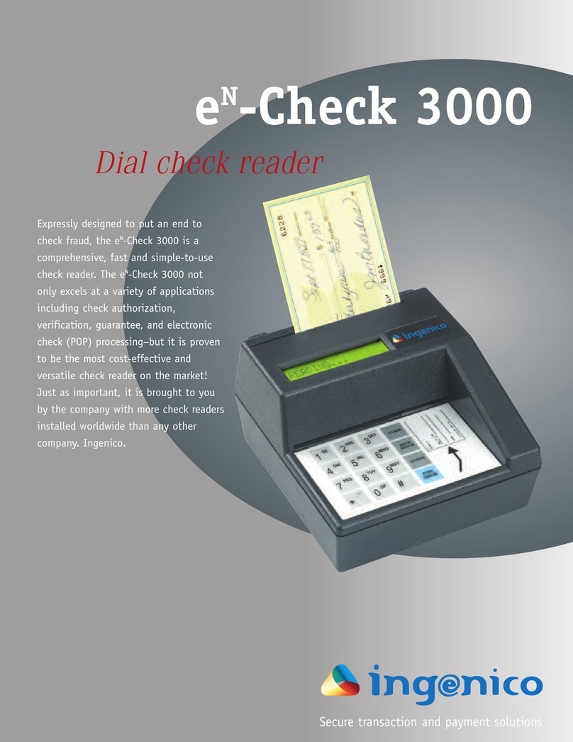 Ingenico 3000 User manual