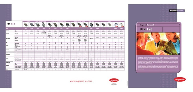 Ingenico ML30 Contactless Specifications