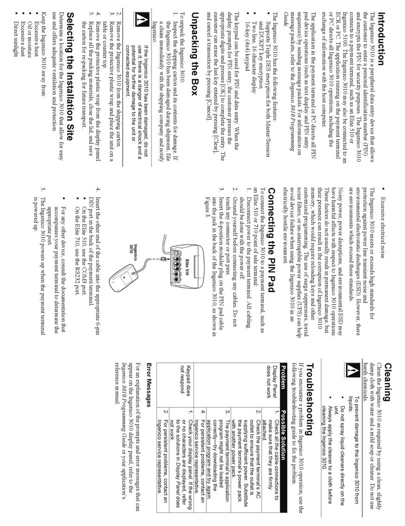Ingenico i3010 installation guide