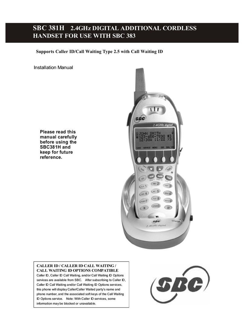 SBC SBC-381H User manual