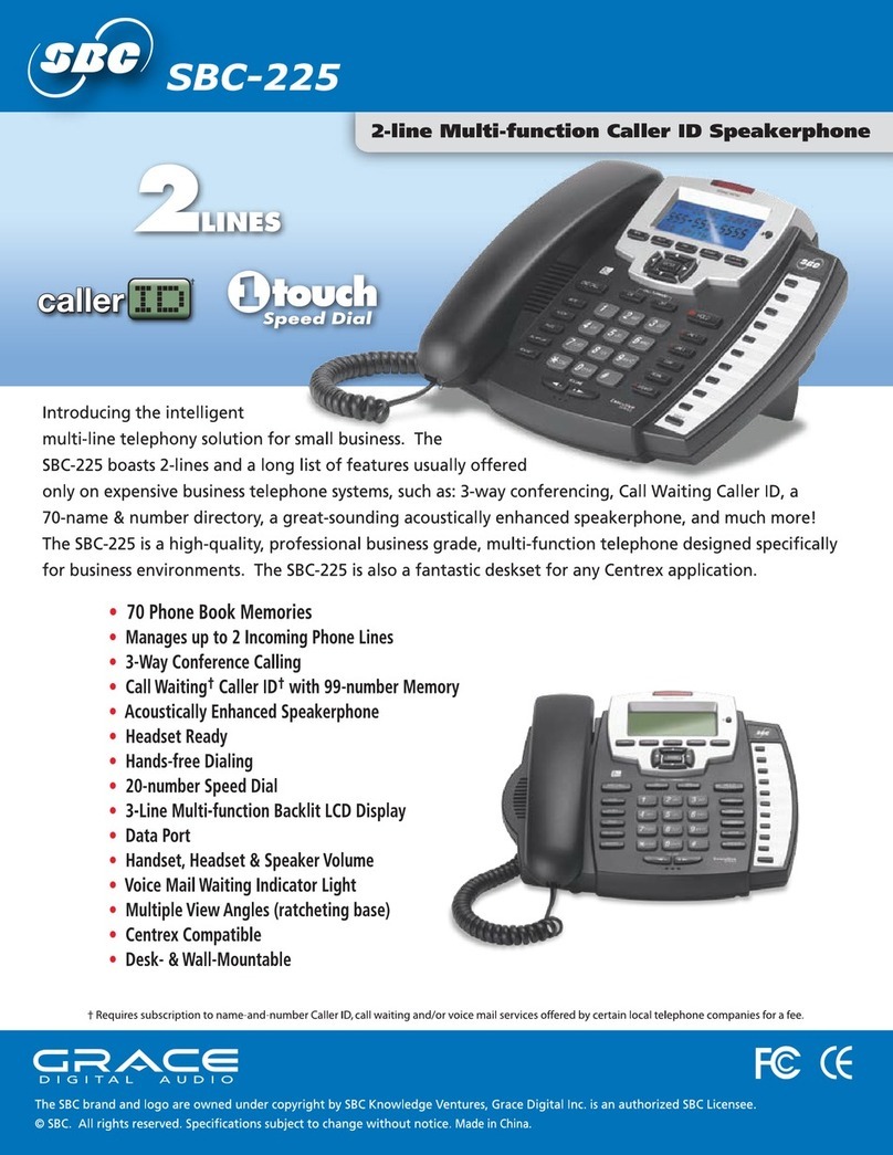 SBC SBC-225 User manual