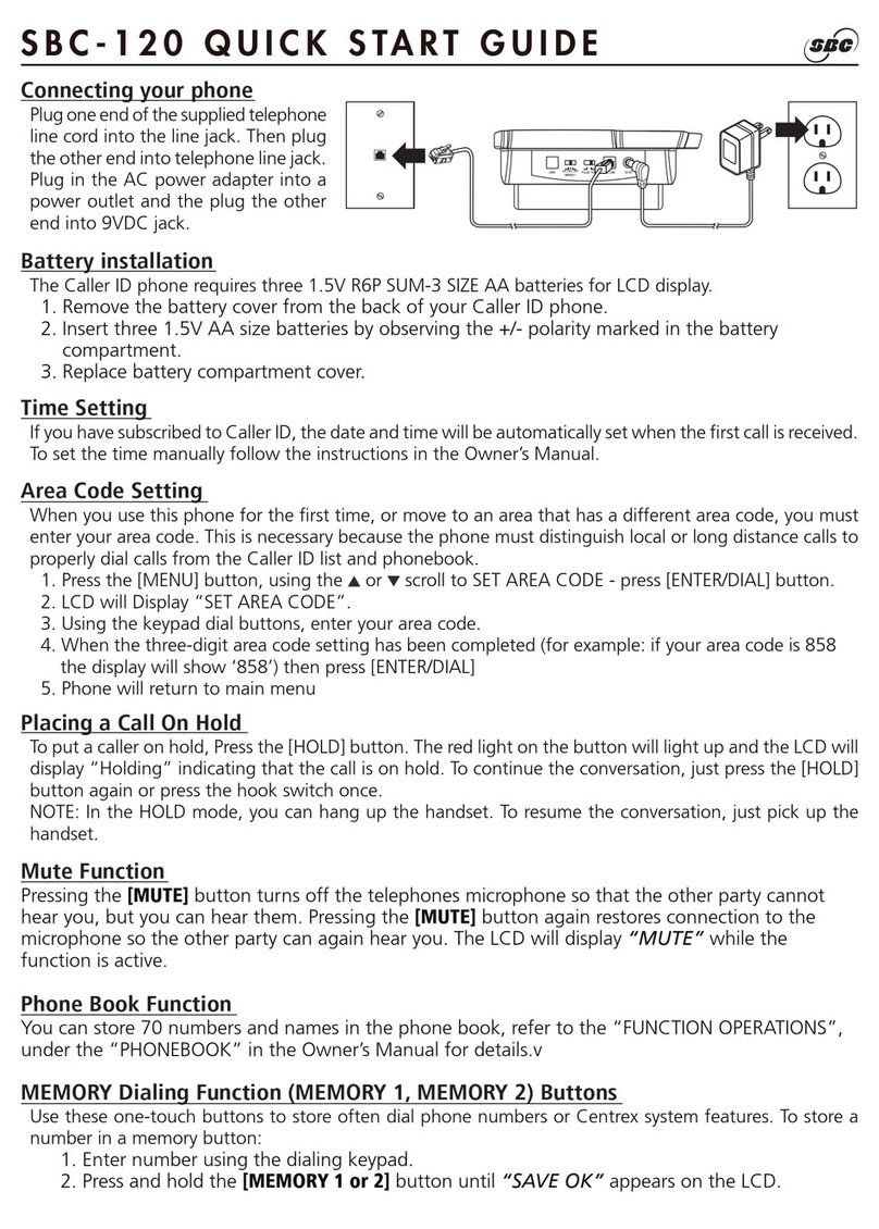 SBC SBC-120 User manual