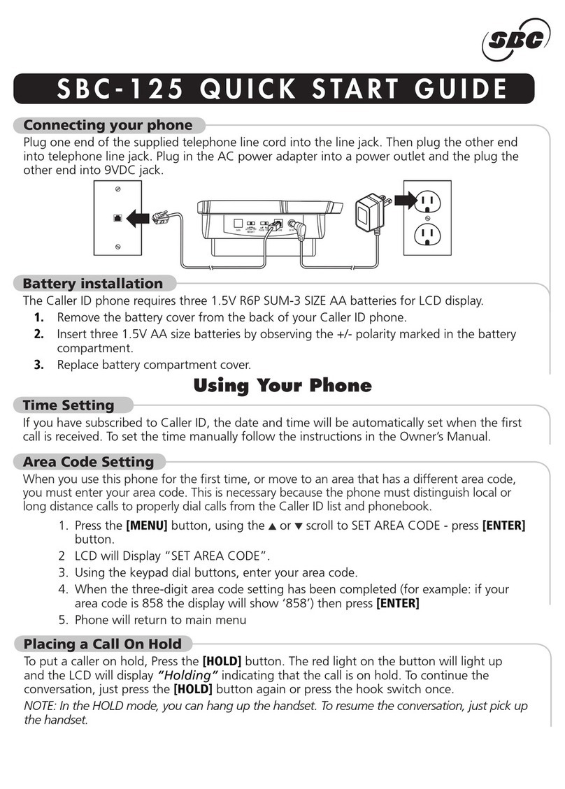 SBC SBC-125 User manual