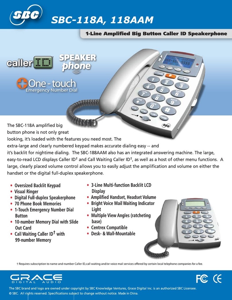SBC SBC-118A User manual