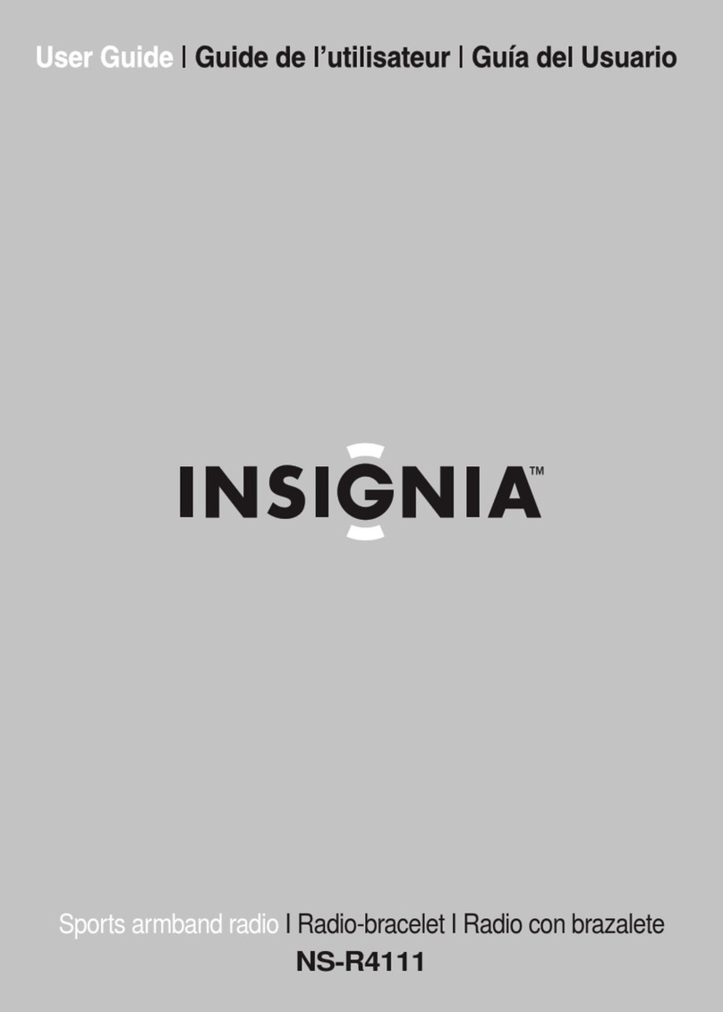 Insignia NS-R4111 - Armband Radio With Digital Tuner user guide