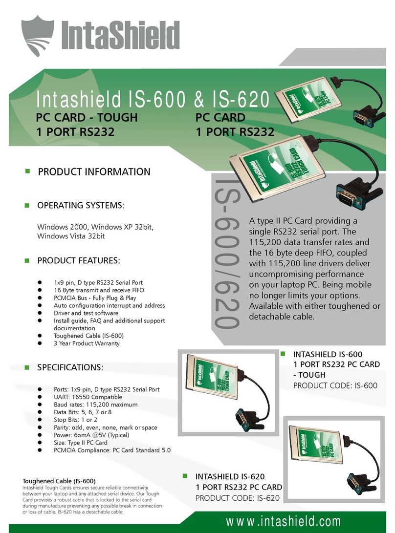 Intashield IS-600 Specifications