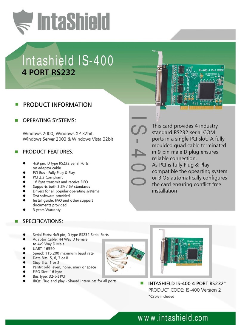 Intashield IS-400 Specifications