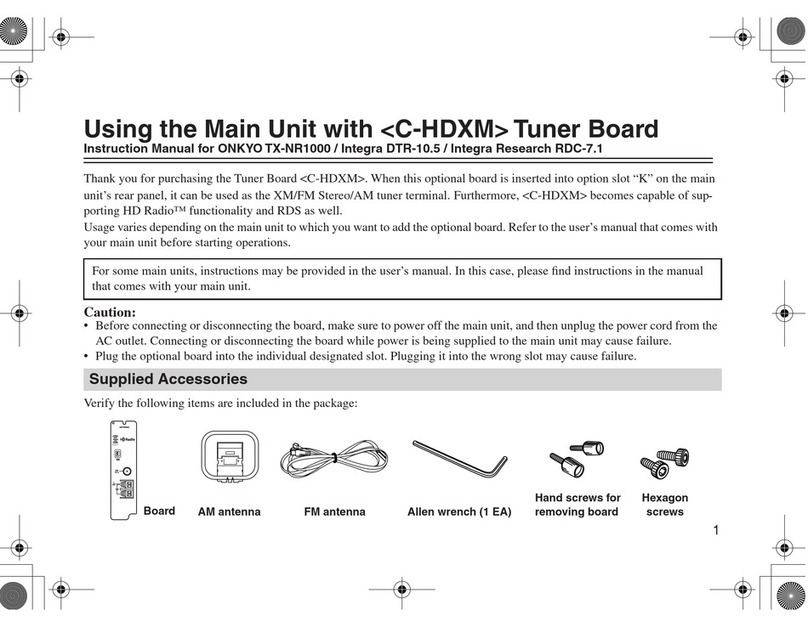 Onkyo C-HDXM User manual