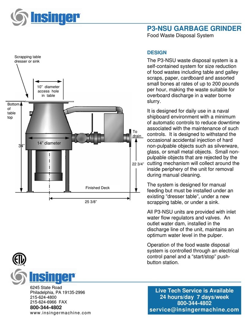Insinger P3-NSU User manual