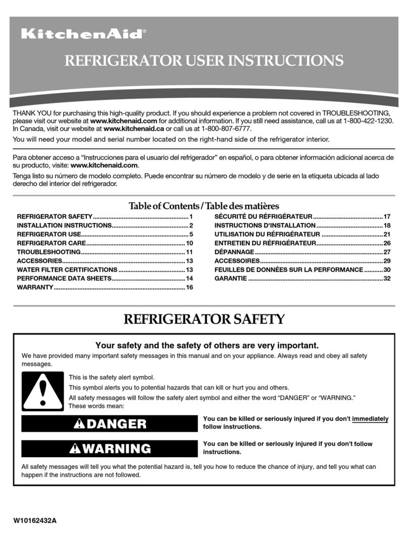 KitchenAid Architect Series KSRP25FSSS User manual