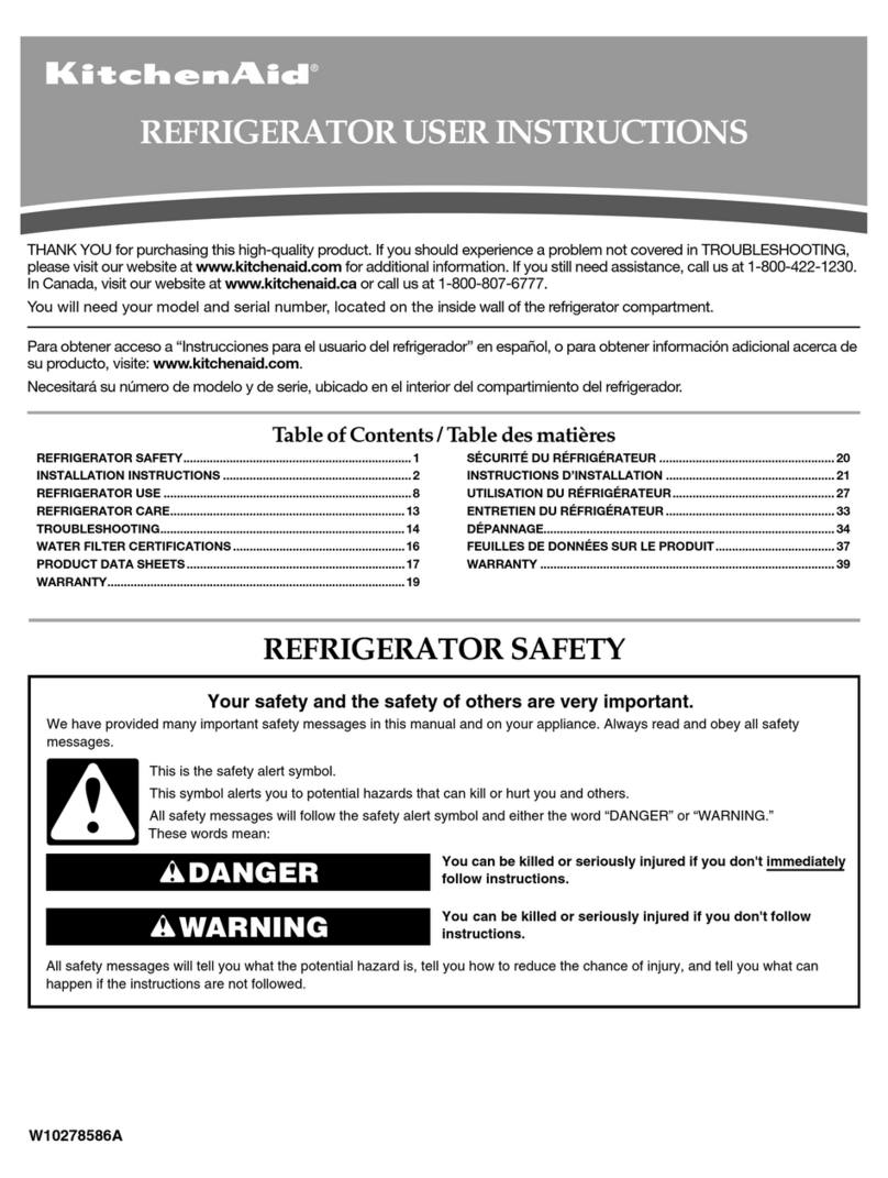 KitchenAid KFIS27CXMS User manual