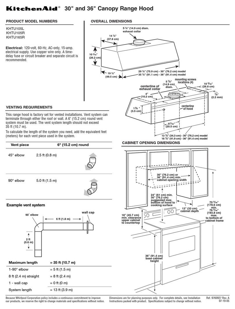 KitchenAid KHTU105L User instructions