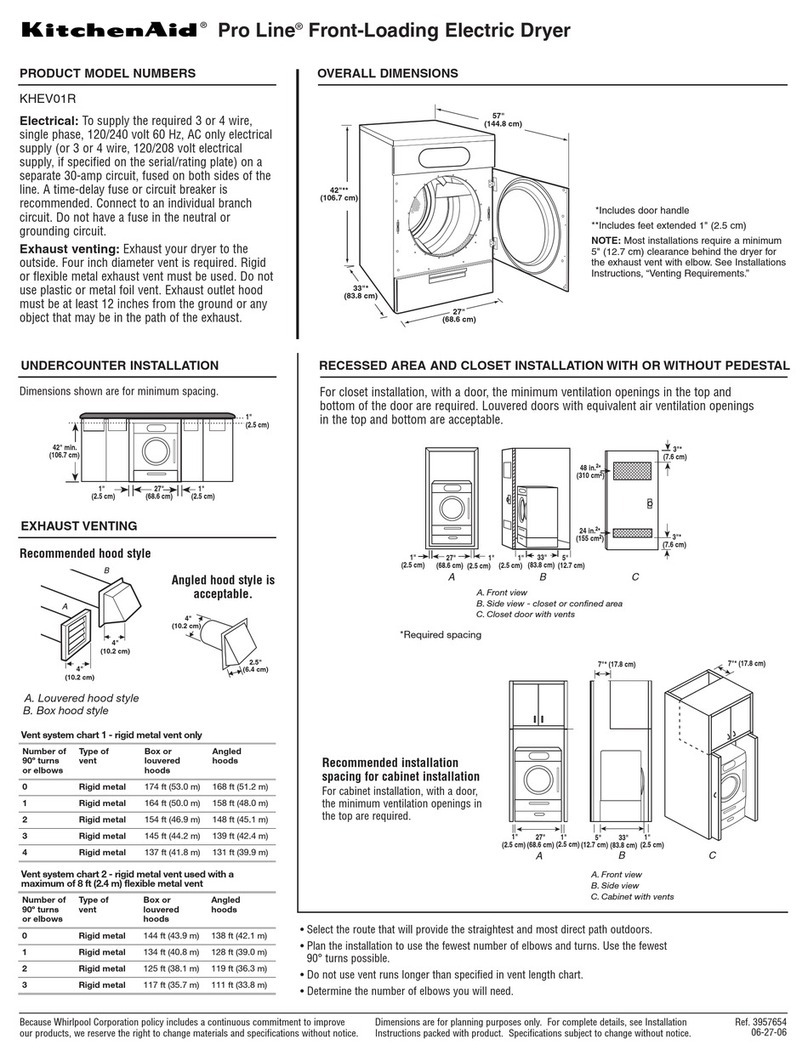 KitchenAid Pro Line KHEV01R User manual