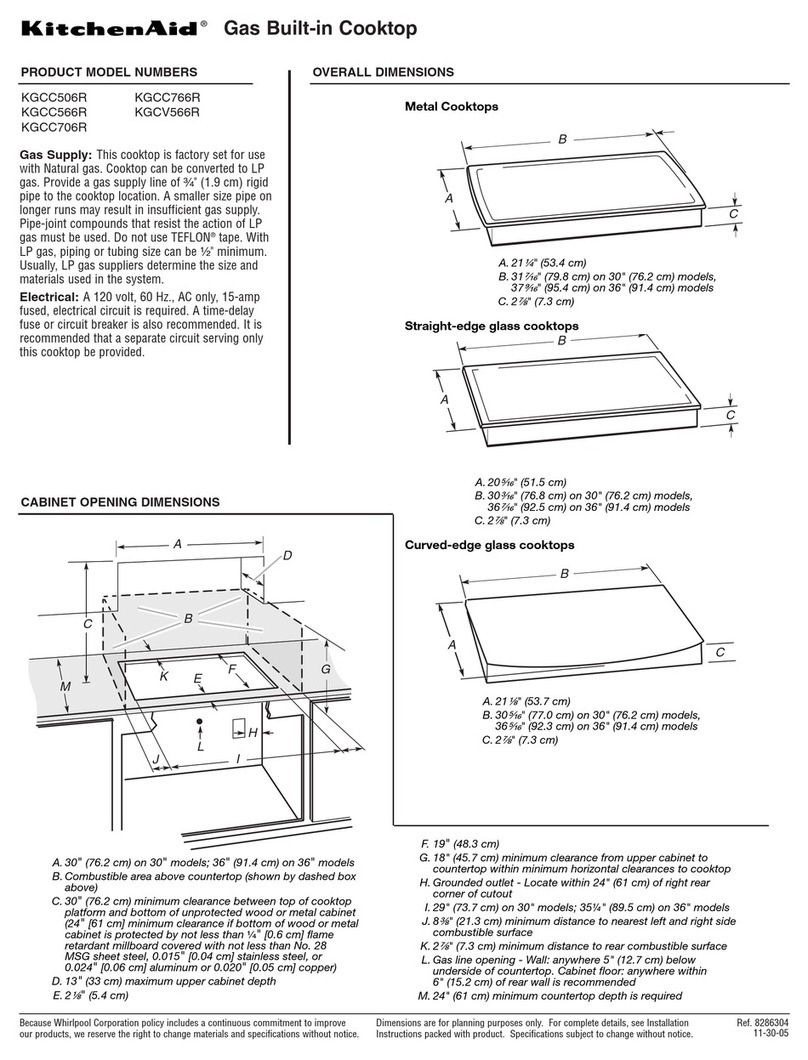 KitchenAid KGCC566R User manual KitchenAid KGCC566R User manual