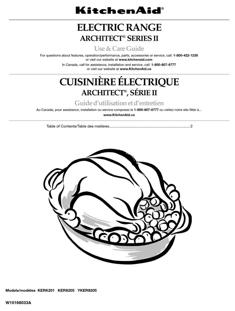 KitchenAid ARCHITECT SERIES II YKERS205 User manual