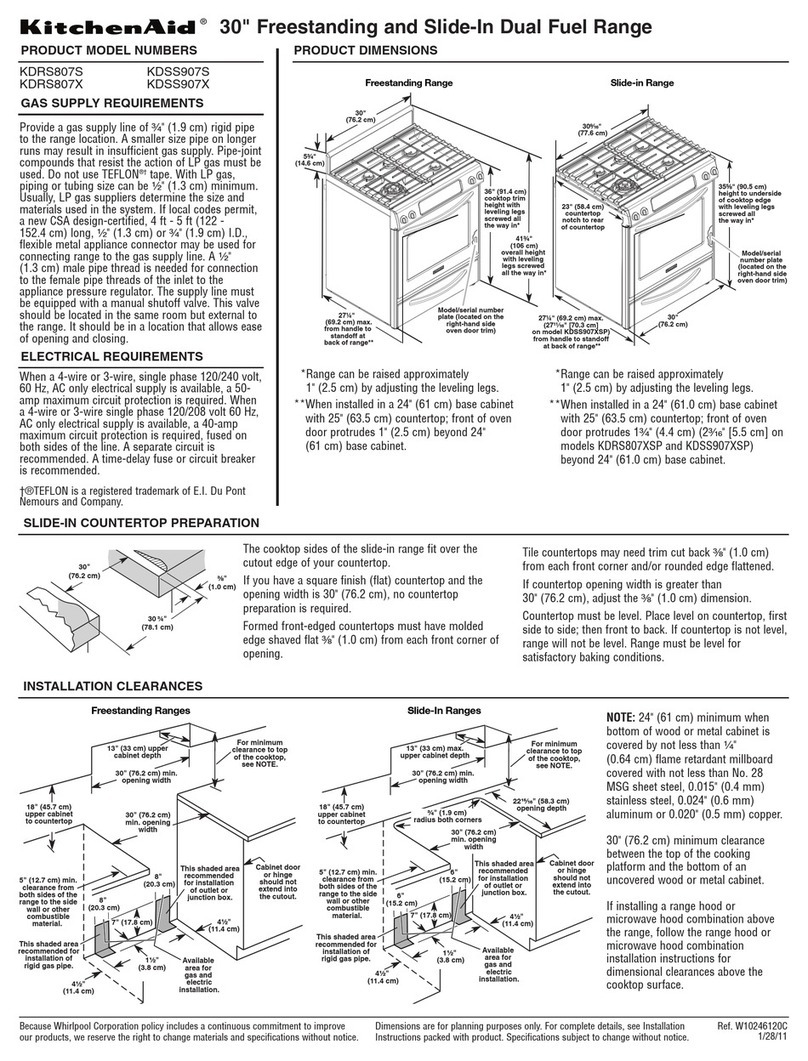 KitchenAid Architect Series II KDSS907SSS User instructions