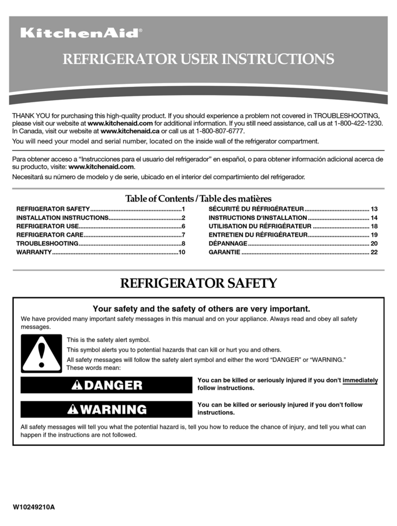 KitchenAid Architect Series II K9TREFFWMS User manual