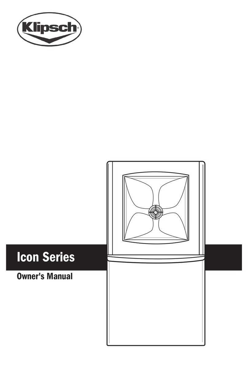 Klipsch Icon VB-15 owner's manual