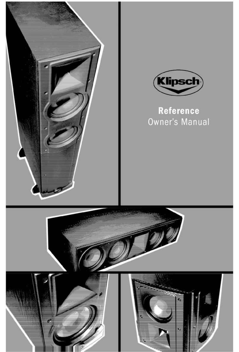 Klipsch RC-62 User manual