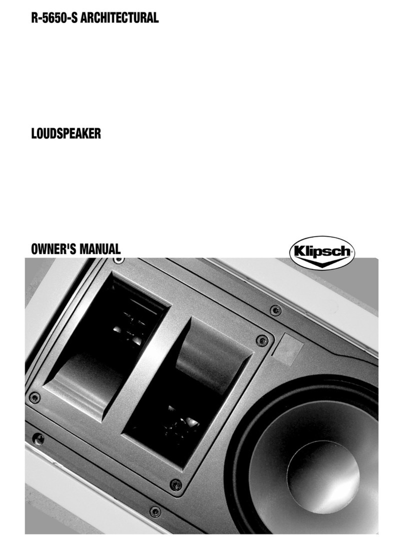 Klipsch R-5650-S User manual