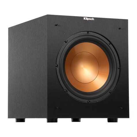 Klipsch SW-10 Owner's manual & warranty