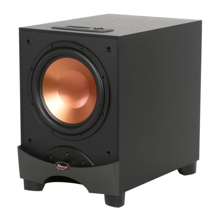 Klipsch Reference Series RW-12d User manual
