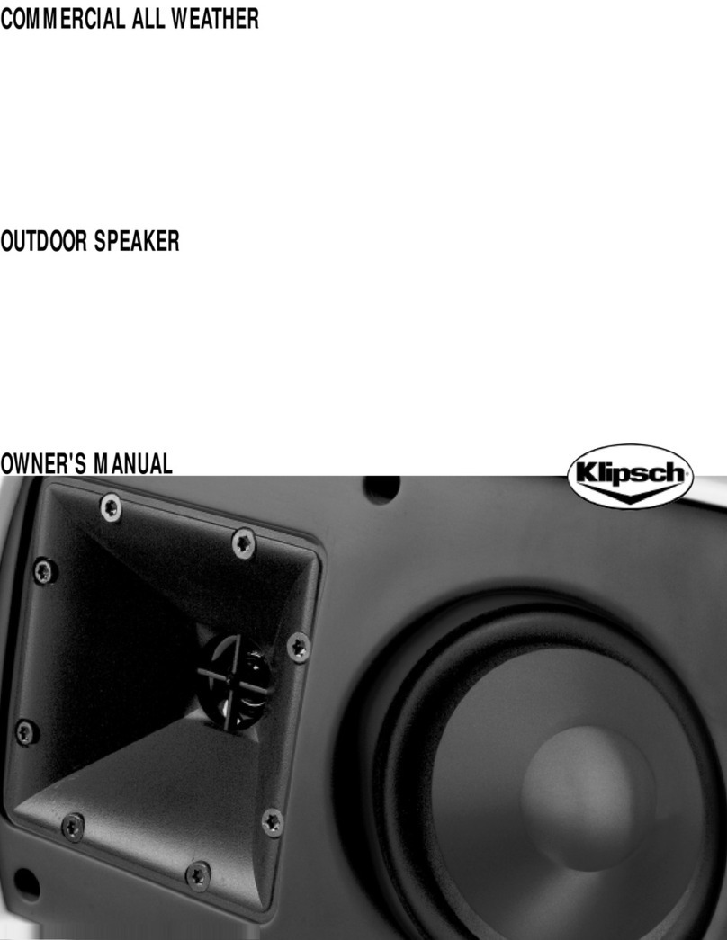 Klipsch CA-650-T owner's manual