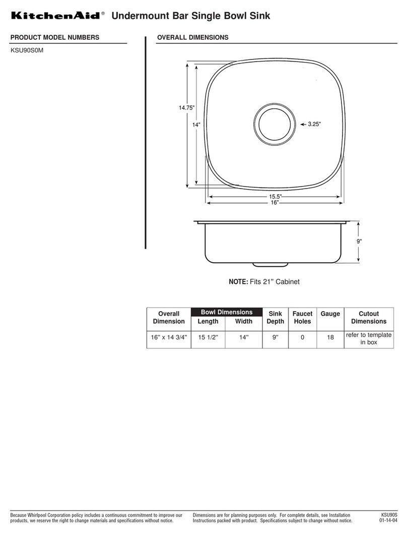 KitchenAid KSU90S0M User instructions