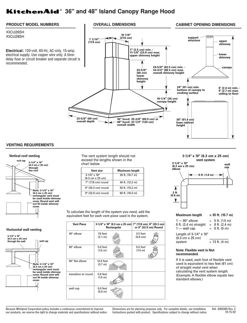 KitchenAid KICU285HSS Dimension Guide