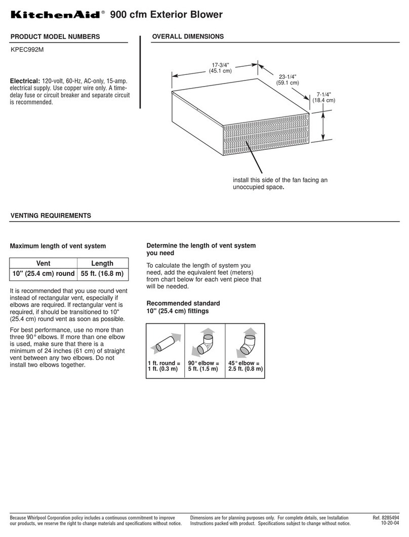 KitchenAid KPEC992M User instructions