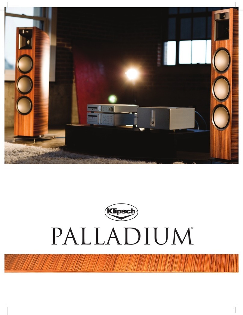 Klipsch Palladium P-17B Owner's manual