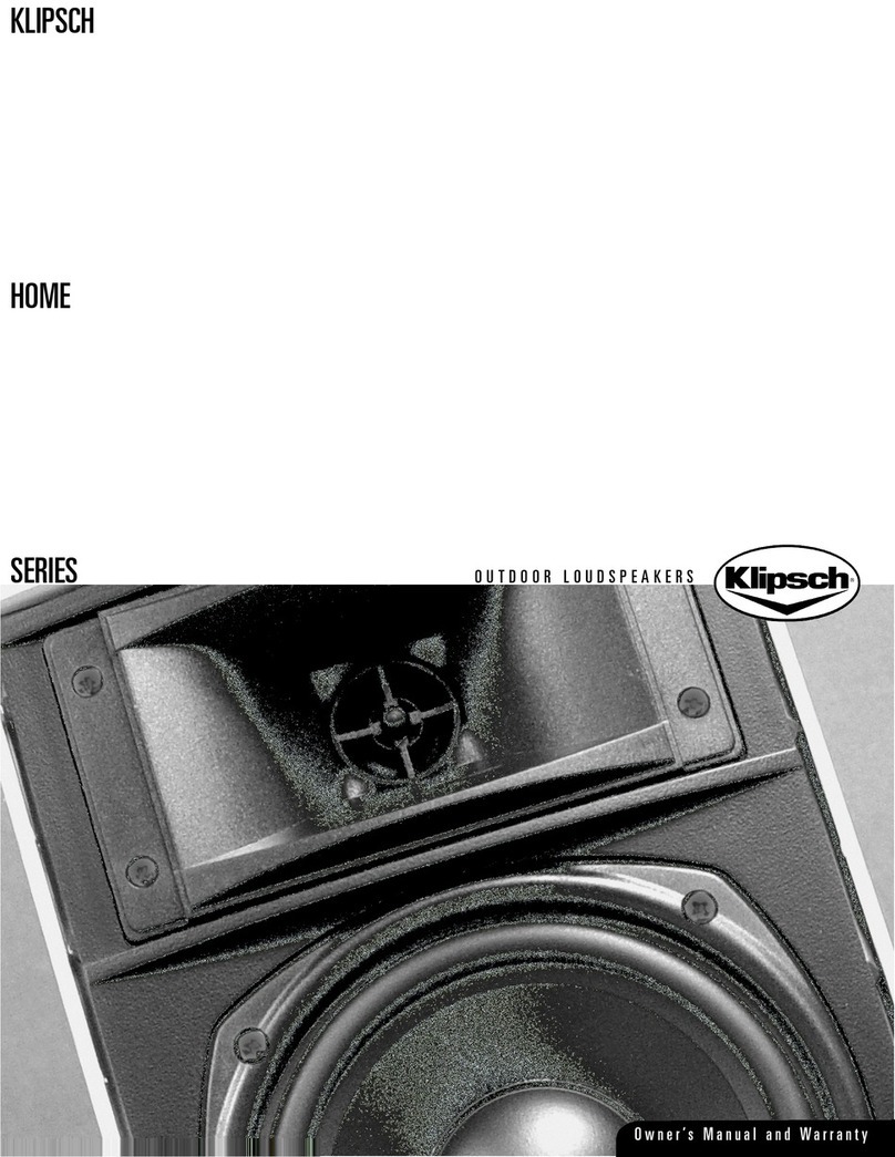 Klipsch KHO-7 owner's manual