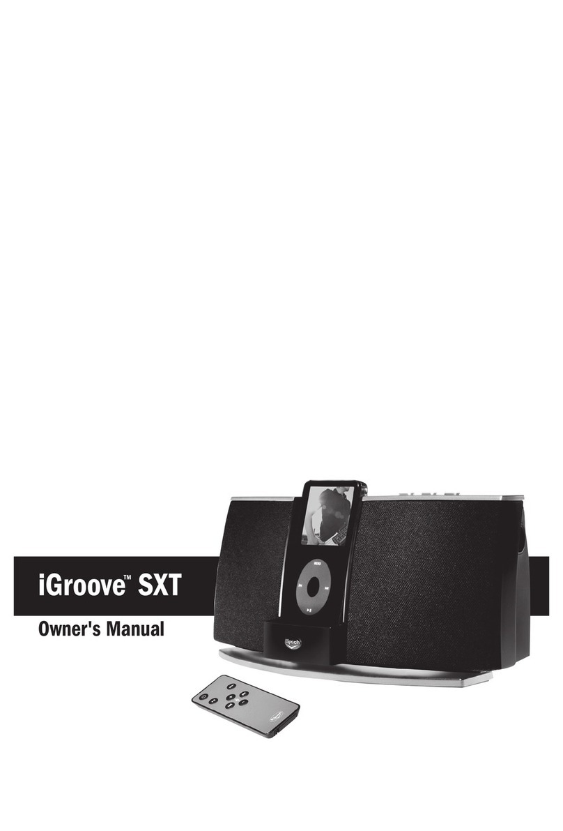 Klipsch iGroove SXT owner's manual