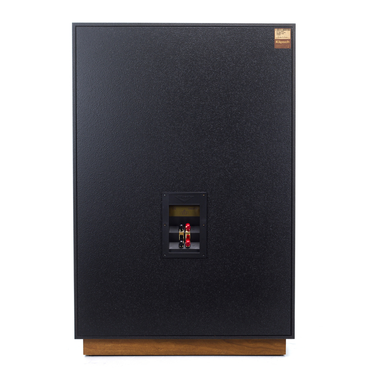 Klipsch Cornwall III owner's manual