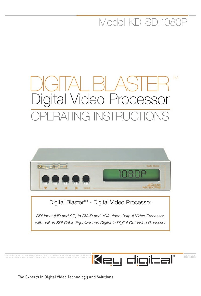 Key Digital Digital Blaster KD-SDI1080P operating instructions
