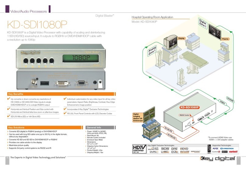 Key Digital Digital Blaster KD-SDI1080P Specifications
