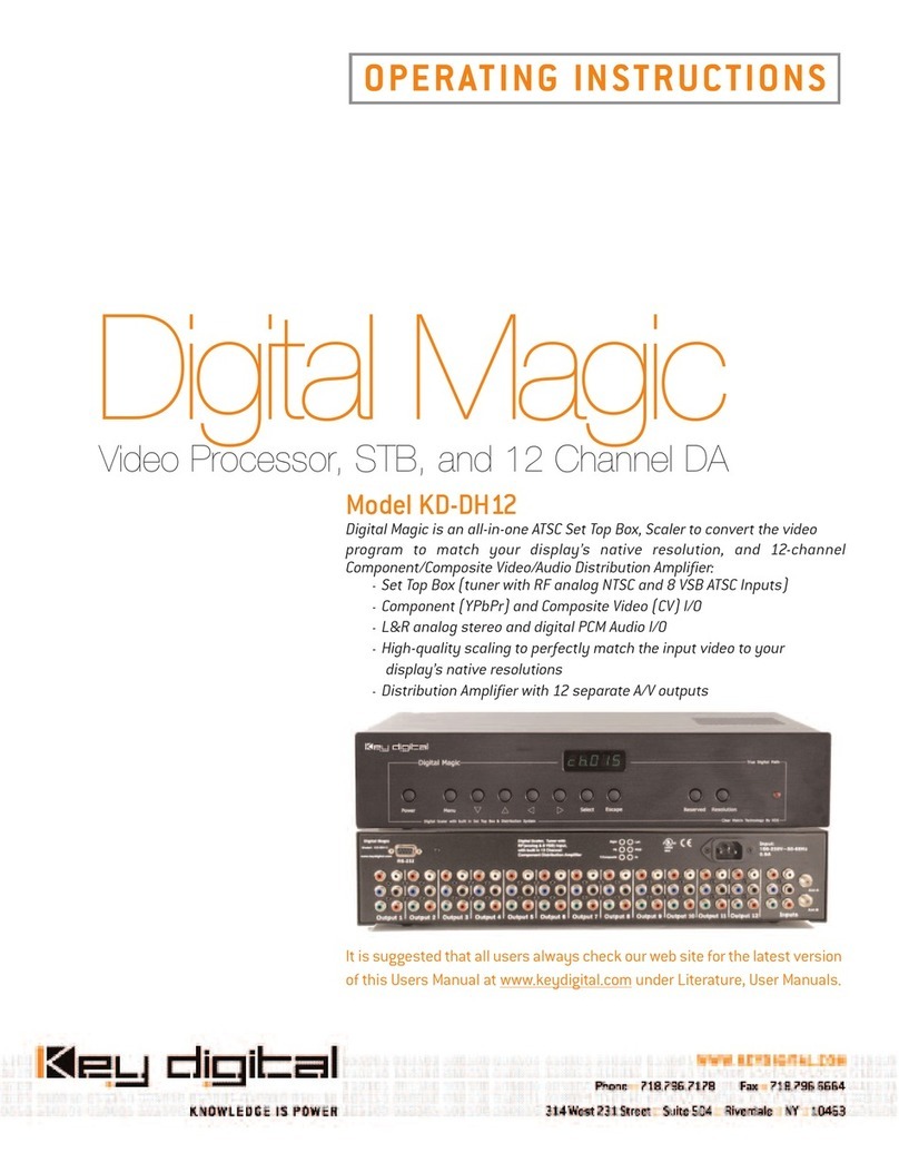 Key Digital Xplosion Series KD-DH12 operating instructions