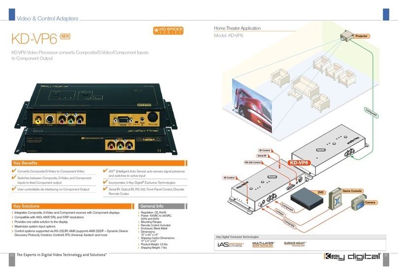 Key Digital KD-VP6 Specifications Key Digital KD-VP6 Specifications