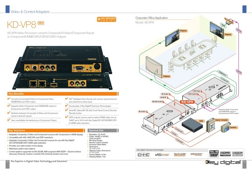 Key Digital KD-VP8 Specifications
