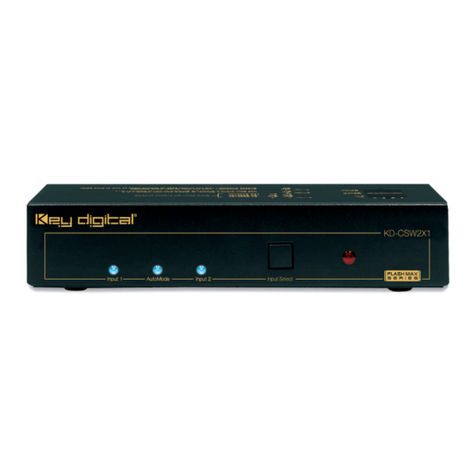 Key Digital KD-CSW2X1 User manual Key Digital KD-CSW2X1 User manual