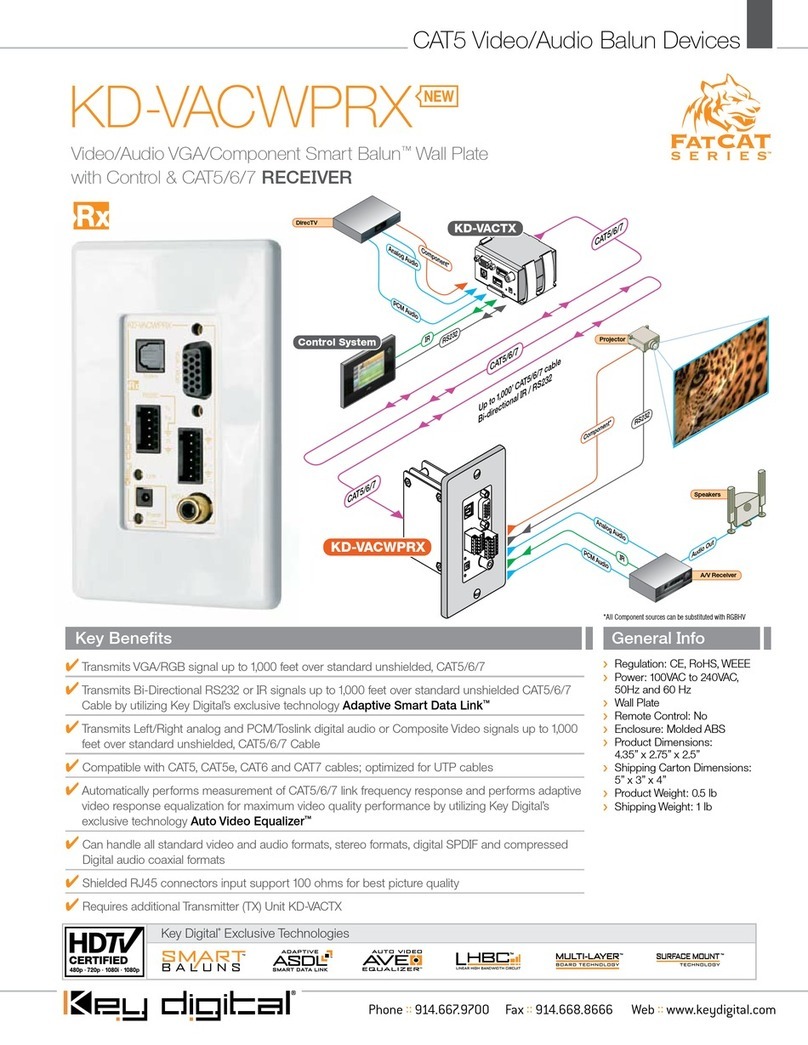 Key Digital KD-VACWPRX Specifications