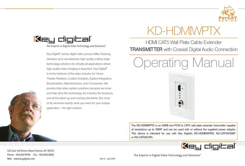Key Digital KD-HDMIWPTX operating manual