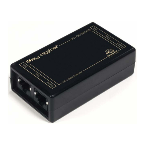 Key Digital KD-CAT5XCAT5 User manual