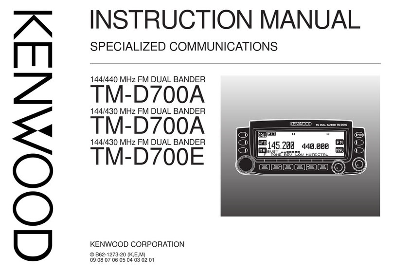 Kenwood TM-D700A instruction manual