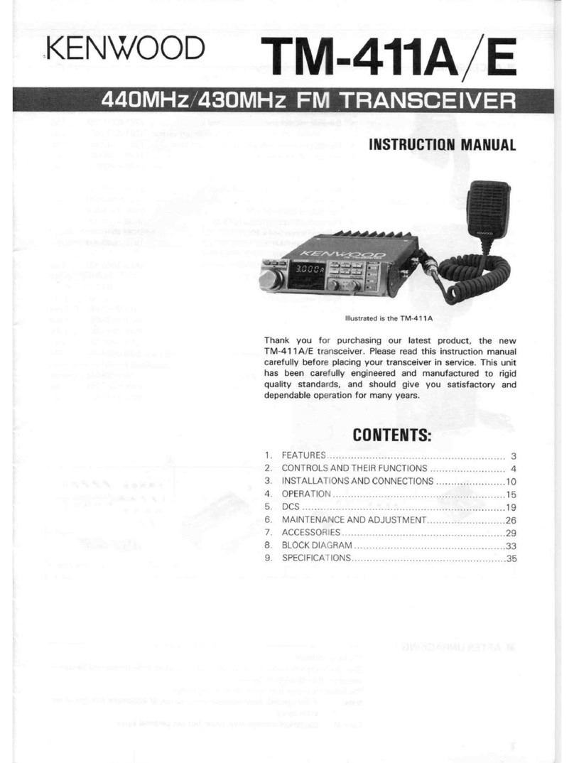 Kenwood TM-411A User manual