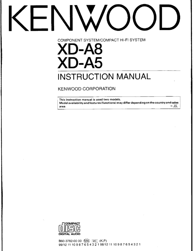 Kenwood XD-A5 instruction manual