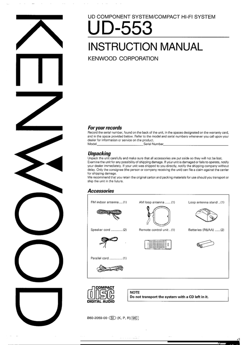 Kenwood UD-553 instruction manual