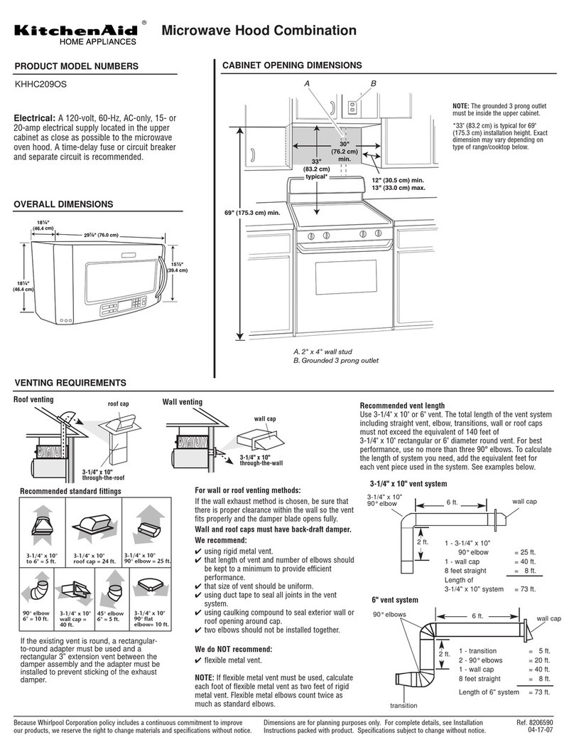 KitchenAid KHHC2090S User manual
